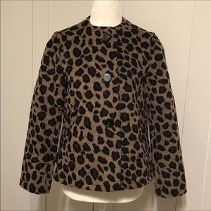 Ann Taylor Jackets & Coats - Ann Taylor Leopard Print Jacket Ann Taylor Jackets & Coats - Ann Taylor Leopard Print Jacket